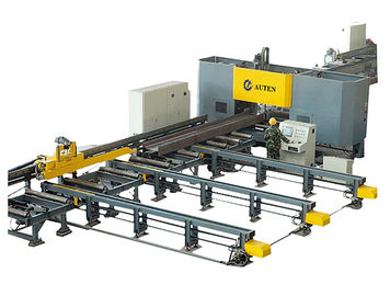 Kecepatan Tinggi CNC H Beam Drilling Dan Marking Machine Line Untuk Fabrikasi Struktur Baja