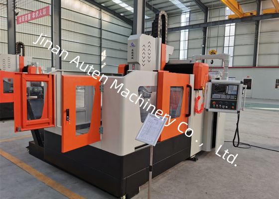 Mesin Pengeboran dan Penggilingan Pelat CNC 1000 X 1000mm Kecepatan Tinggi Untuk Pengerjaan Komponen Pelat / Struktural Volume Tinggi