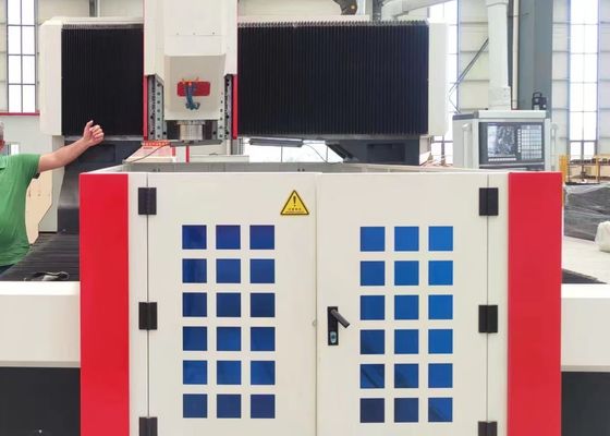 Ukuran Keseluruhan 4000x3800x2800mm Meja Kerja Mesin Bor CNC Bergerak Diameter Pengeboran Maks 60mm