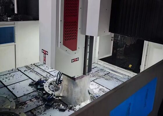 Pressure Vessel Manufacturing CNC Deep Hole Drilling Machine Wind Power Flange Processing