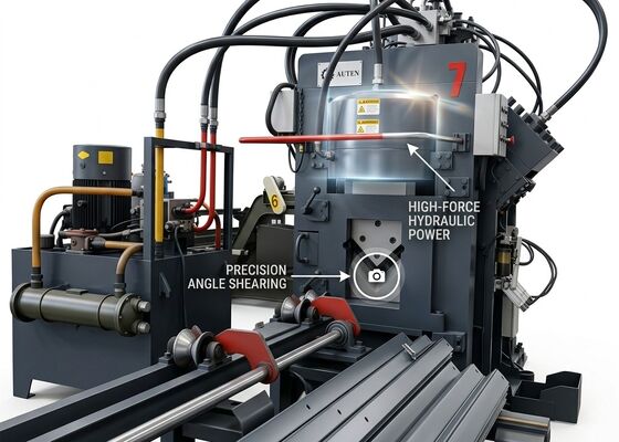 Metoda pendinginan ganda CNC Angle Steel Processing Line Dengan Fungsi Penanda Penggoresan