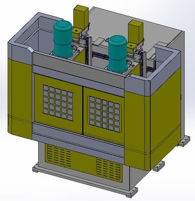 Mesin Pengeboran Flange Logam CNC Berkecepatan Tinggi Dengan sistem 2 Spindle Siemens