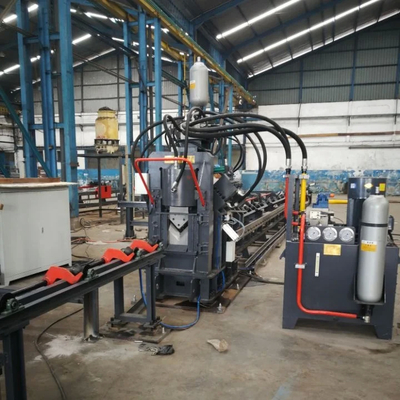 Mesin Pencetak Sudut CNC 3 Kepala yang dapat disesuaikan dengan kekuatan pemotongan 1800 KN