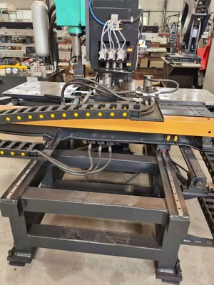 1200KN Servo Feed Boring Force Cnc Plate Hole Drilling Machine Dengan Diameter Punching Max 26mm