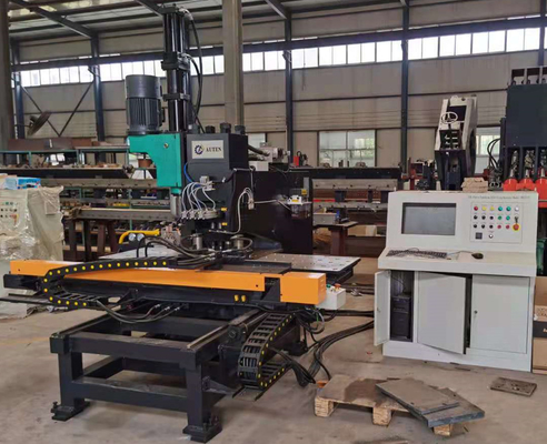 1200KN Servo Feed Boring Force Cnc Plate Hole Drilling Machine Dengan Diameter Punching Max 26mm