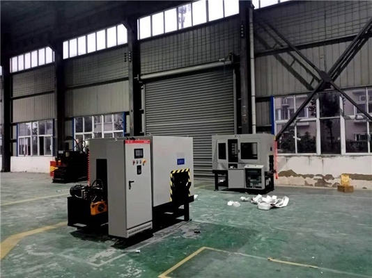 Mesin penggilingan akar sudut otomatis Auten Model GQC250-2Q di industri menara baja