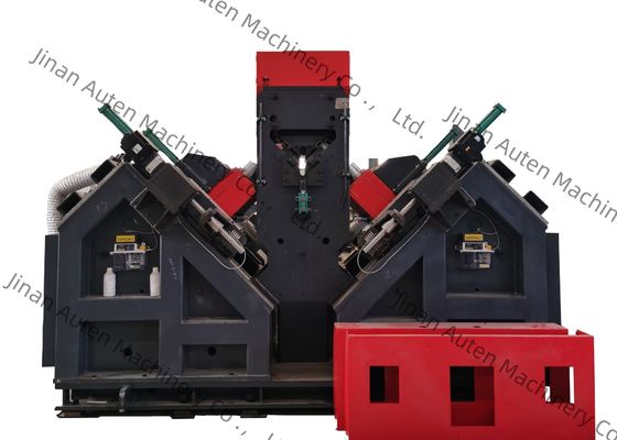 Mesin Lini Sudut CNC Otomatis Efisiensi Tinggi Untuk Pengeboran dan Pengecapan Baja Sudut Ukuran Besar