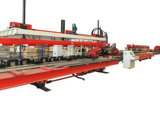 Pemrosesan Lembaran Logam Ukuran Benda Kerja 15000x380 mm Mesin Pukulan Pelat CNC 35 Ton untuk Balok Memanjang Otomotif
