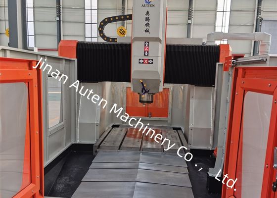 Mesin Pengeboran dan Penggilingan Pelat CNC 1000 X 1000mm Kecepatan Tinggi Untuk Pengerjaan Komponen Pelat / Struktural Volume Tinggi