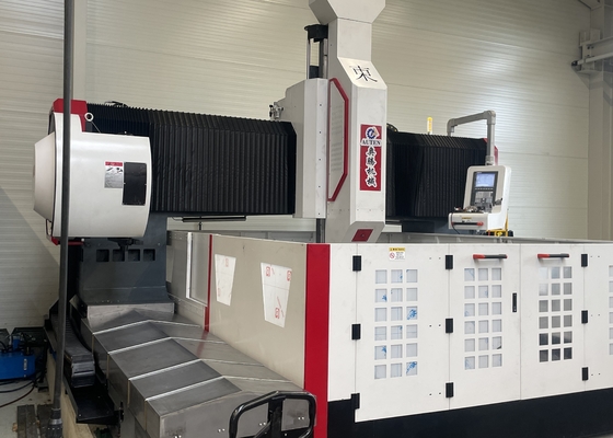 Gantry Tinggi 800mm CNC Gantry Machining Flange Plate Mesin Pengeboran Spindle taper BT50