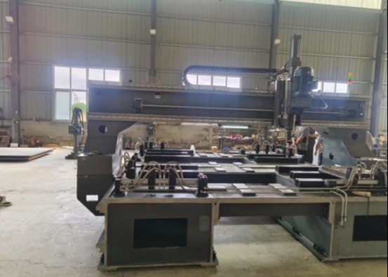 Mesin Bor CNC Bergerak Gantry Tipe G PZ4040/2 Tumpang Tindih Material Ketebalan Maksimal 100mm