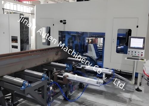 Bt40 Spindle Borer Taper Steel Structure H Beam Cnc Boring And Sawing Machine Line 5-30mm Pengeboran Diameter Range