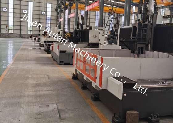 11KW / 15KW Servo Spindle Motor Power CNC Gantry Pengeboran Dan Mesin Penggilingan 28mm Lebar T-Slot