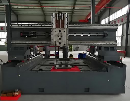 Large Format High Speed CNC Plate Drilling And Milling Machine For Flanges
