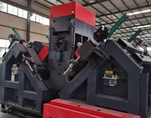 Model JNC2532 Cnc Angle Steel Drilling Marking Processing Line Dengan Saluran Umpan