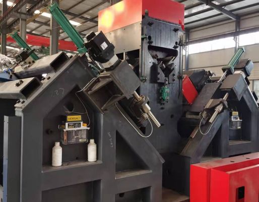 Model JNC2532 Cnc Angle Steel Drilling Marking Processing Line Dengan Saluran Umpan