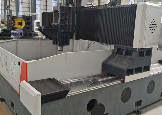 11KW Servo Spindle Motor Power Gantry Mesin Pengeboran CNC Untuk Flange Sheet Metal