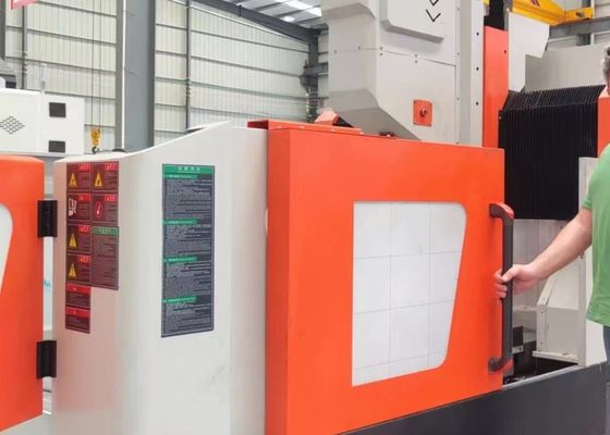 Ukuran Keseluruhan 4000x3800x2800mm Meja Kerja Mesin Bor CNC Bergerak Diameter Pengeboran Maks 60mm