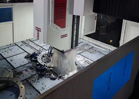 Ukuran Keseluruhan 6000x3900x2700mm Mesin Bor Logam Gantry CNC Diameter Pengeboran Maks 70mm