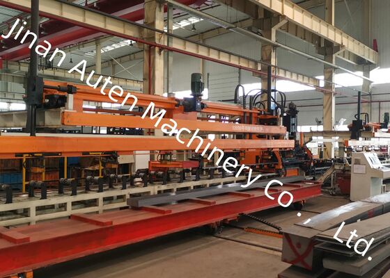 ≤50mm Lembar pemalsuan truk otomatis balok CNC Mesin Punching Line φ60mm Diameter Punching