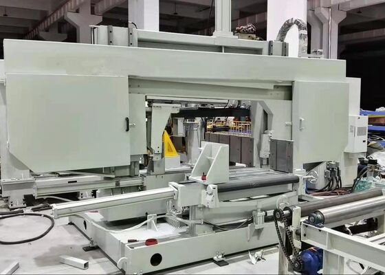 Mesin Pengeboran dan Pemotongan H Beam CNC 3D dengan Ketebalan Benda Kerja 40mm, Daya 55KW