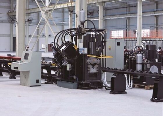 Model JNC2020 CNC Punch Cutting Machine Line Untuk Angle Steel 1000/1200KN Punching Force