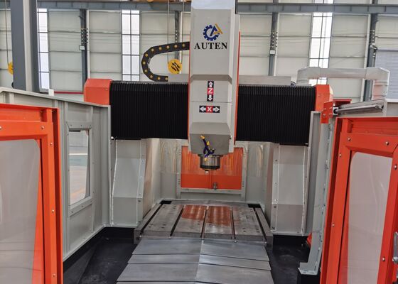 Mesin Bor Pelat Logam Flange CNC Pengubah Alat Otomatis dengan Diameter Pengeboran 80mm