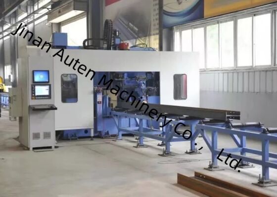 7 MPa Tekanan Pompa Hidraulik Cnc Beam Line Pengeboran 2x3 KW Feed Servo Motor Power