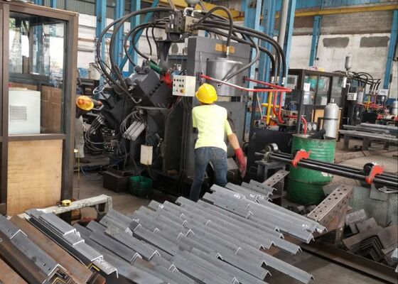 Electrical Power Infrastructure CNC Angle Steel Punching Line Steel Structure Fabrication