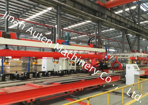 4-9mm Ketebalan Lempeng Cnc Otomatis Lembar Metal Punching Processing Line Untuk Kendaraan Tugas Berat