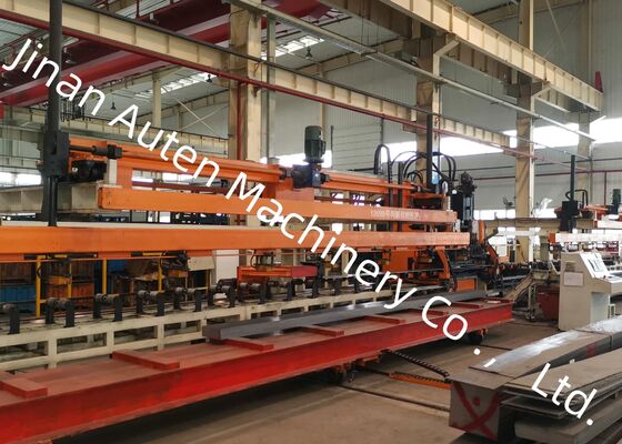 4-9mm Ketebalan Lempeng Cnc Otomatis Lembar Metal Punching Processing Line Untuk Kendaraan Tugas Berat