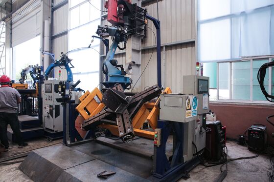 CO2 Single Weld Seam Welding Cnc Welder Robot Machine Dengan Sistem Pengisian Kawat Otomatis