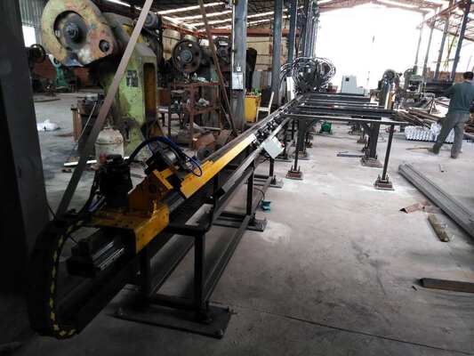 Integrated 3-In-1 CNC Steel Fabrication Line For Angle Flat Bar Channel Steel Processing