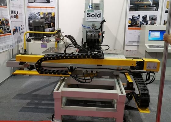 Digunakan untuk Industri Struktur Baja Cnc Piring Mesin Punching 800/1200KN Marking Force