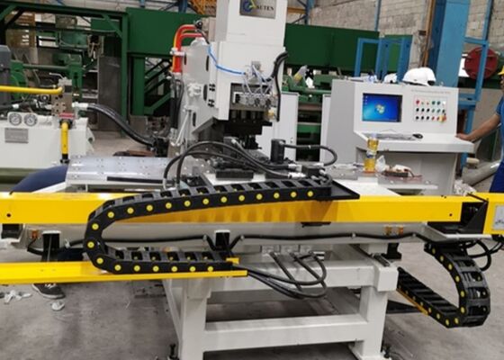 Digunakan untuk Industri Struktur Baja Cnc Piring Mesin Punching 800/1200KN Marking Force