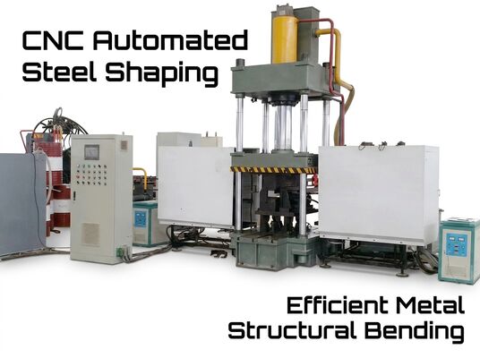 1400mm Maksimum Ketinggian Pembukaan Cnc Angle Steel Bending And Heating Machine 120*2KW Daya Pemanasan
