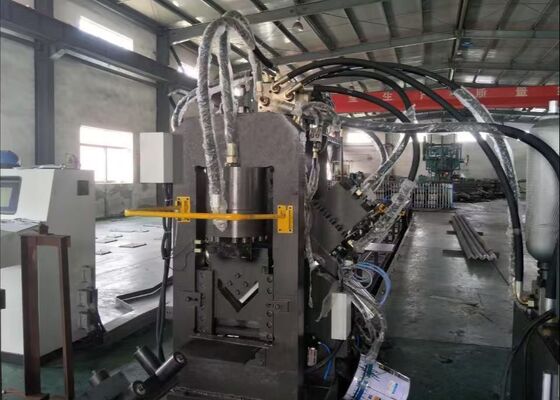 Komponen Produksi Berskala Besar Cnc Flat Steel Channel Steel Punching Typing Machine 3 Poros
