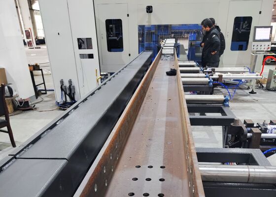Proyek Jembatan Rekayasa Konstruksi Mesin Pengeboran Balok Cnc Jalur Spindel Utama BT40