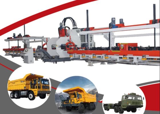 Kendaraan Konstruksi Digunakan CNC Truk Ringan Lantai Pengolahan Logam