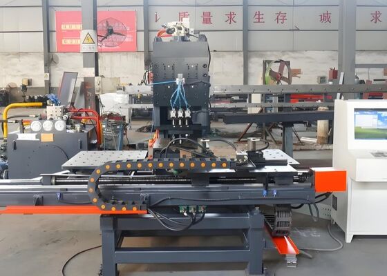 1500*800mm Max Workpiece Size Mesin Penumbukan Plat Cnc Untuk Manufaktur Menara Baja