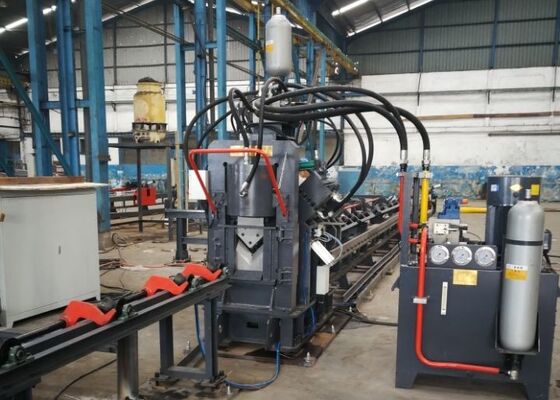 2200/4300KN Cutting Force JNC Series CNC Punching Marking And Cutting Machine Untuk Sudut