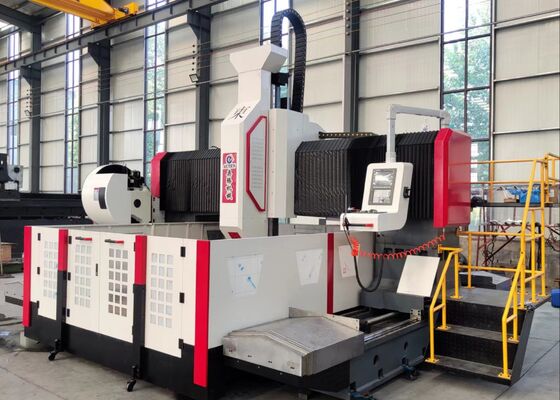 Mesin Pengeboran Plat Cnc yang Digunakan 20/30KW Servo Spindle Motor Power