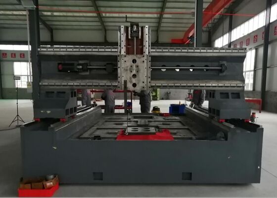 Mesin Pengeboran Plat Cnc yang Digunakan 20/30KW Servo Spindle Motor Power
