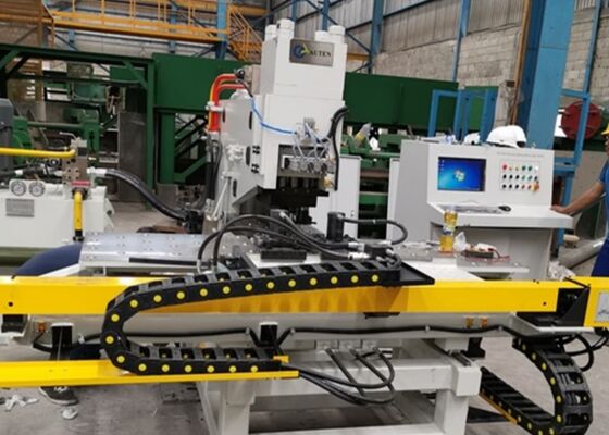 Mesin CNC Piring Punching Marking dan Pengeboran Dengan Kapasitas Pengeboran Φ50mm