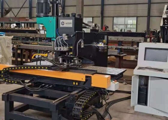 Mesin CNC Piring Punching Marking dan Pengeboran Dengan Kapasitas Pengeboran Φ50mm