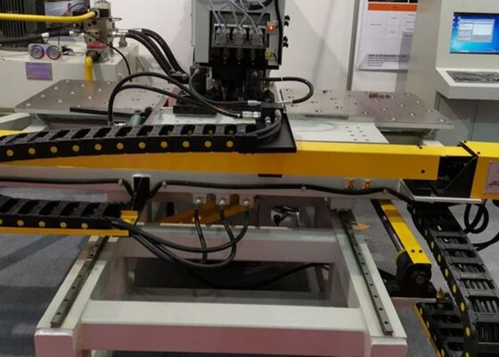 Mesin CNC Piring Punching Marking dan Pengeboran Dengan Kapasitas Pengeboran Φ50mm