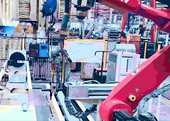 1465mm,2010mm Rentang Lengan Stasiun Kerja Pengelasan Robot Kapasitas Beban 12KG