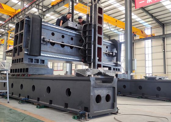 PHD4080 Mesin Bor Gantry CNC Bergerak Tipe CNC Milling Mesin Pelat Baja Flensa Penukar Panas