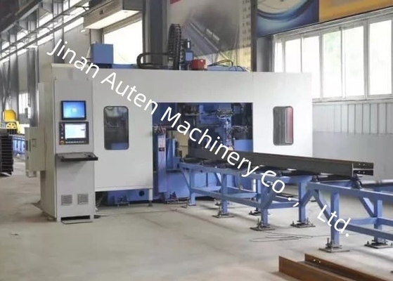 Rentang Lebar 150～1250mm Mesin Pengeboran Penandaan Dan Penyadapan CNC H Beam Spindle Bore Taper BT40