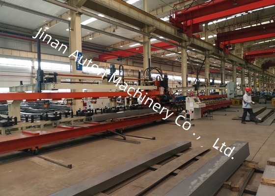 Lini Produksi Pukulan CNC Balok Truk Ketebalan 3-6mm Kekuatan Tarik Material 750Mpa